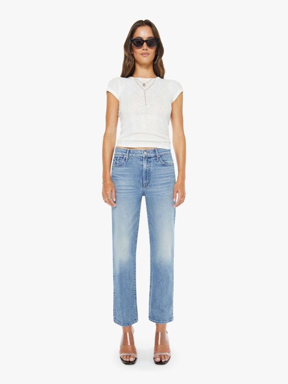 MOTHER SUPERIOR The Kick It Ankle Jeans Birds Gone Wild Size 30 NWT